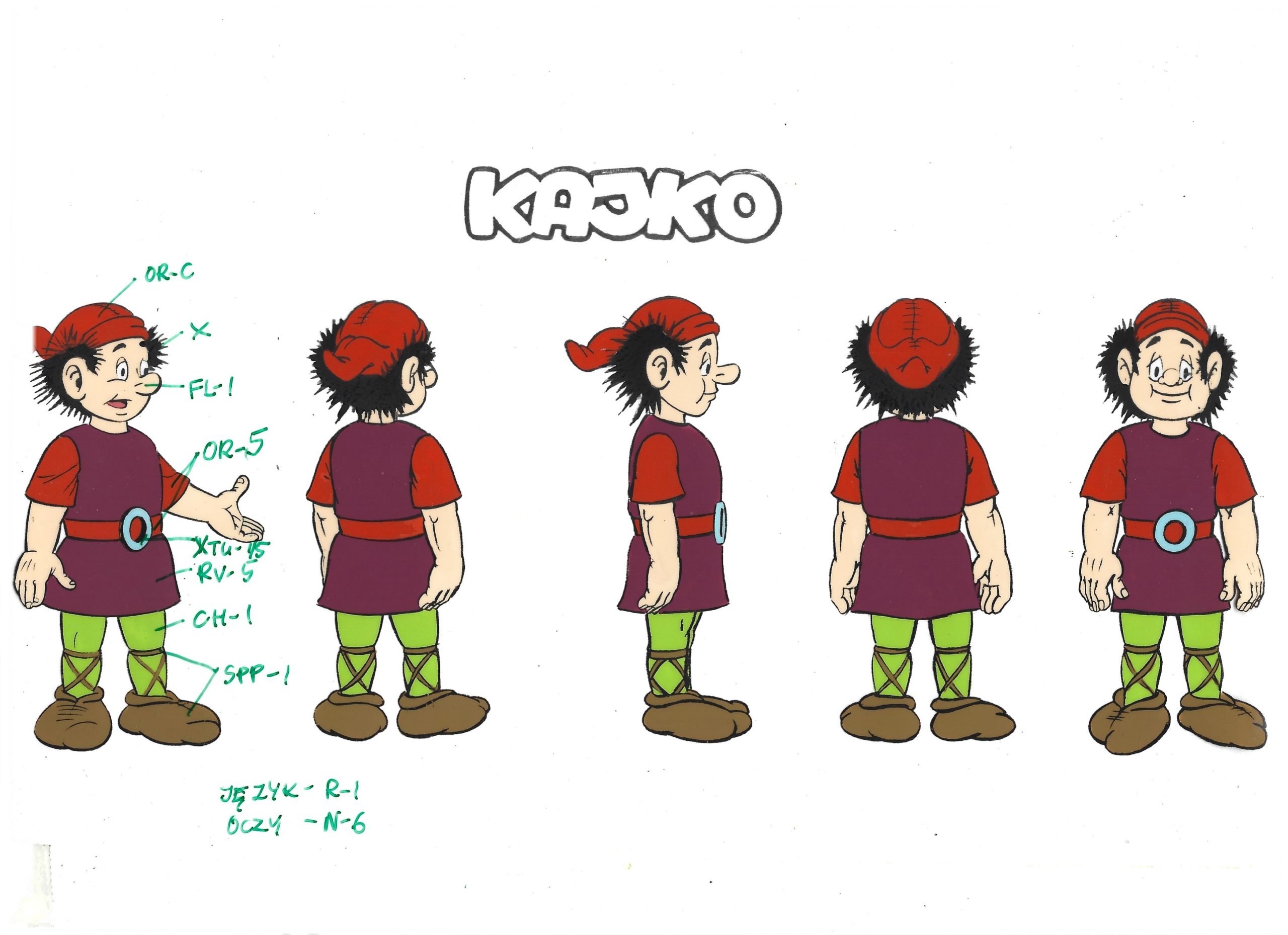 Folia animacyjna z kreskówki „Kajko i Kokosz” – KAJKO [9]