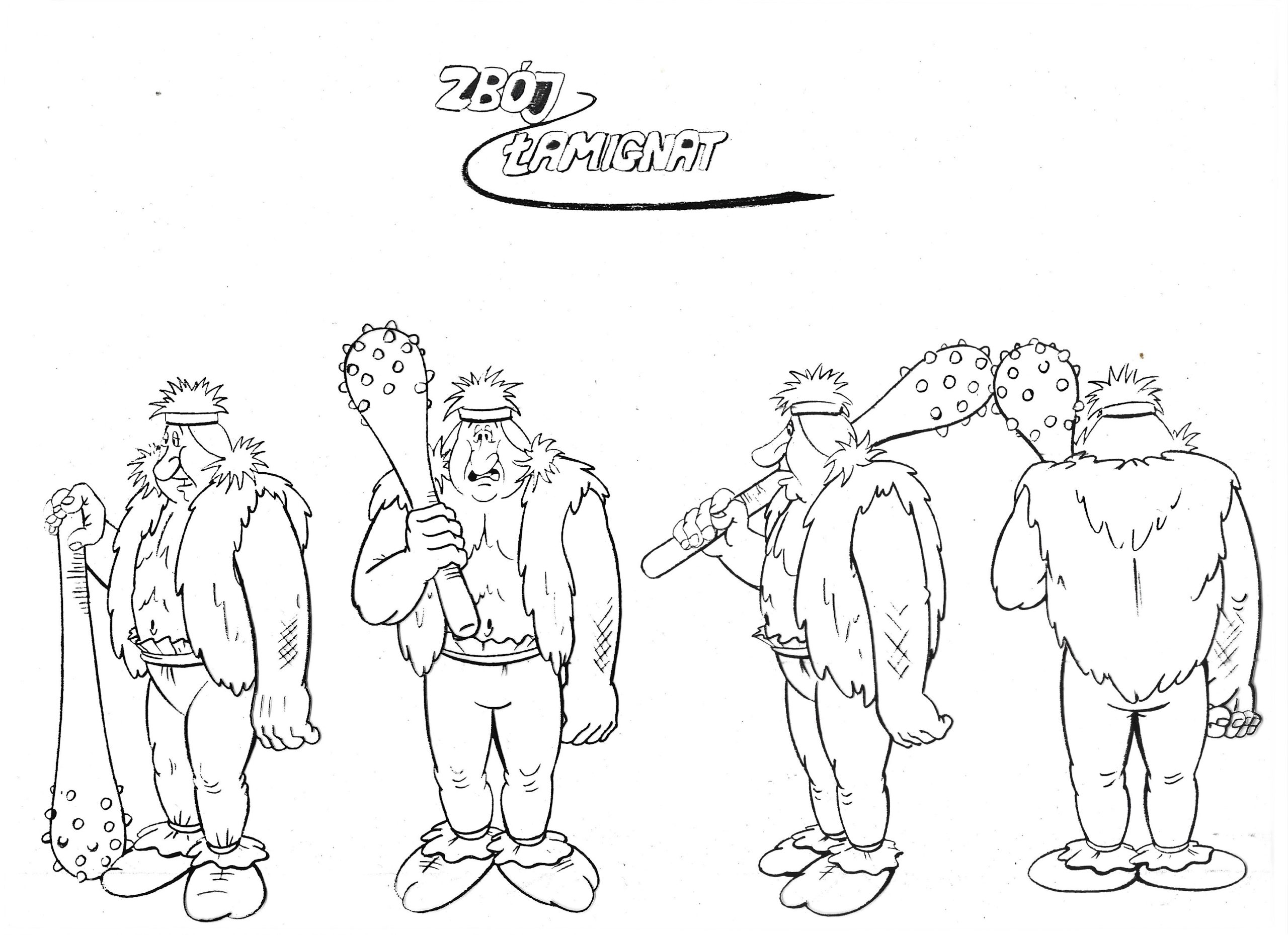 Folia animacyjna z bajki „Kajko i Kokosz” – ZBÓJ ŁAMIGNAT