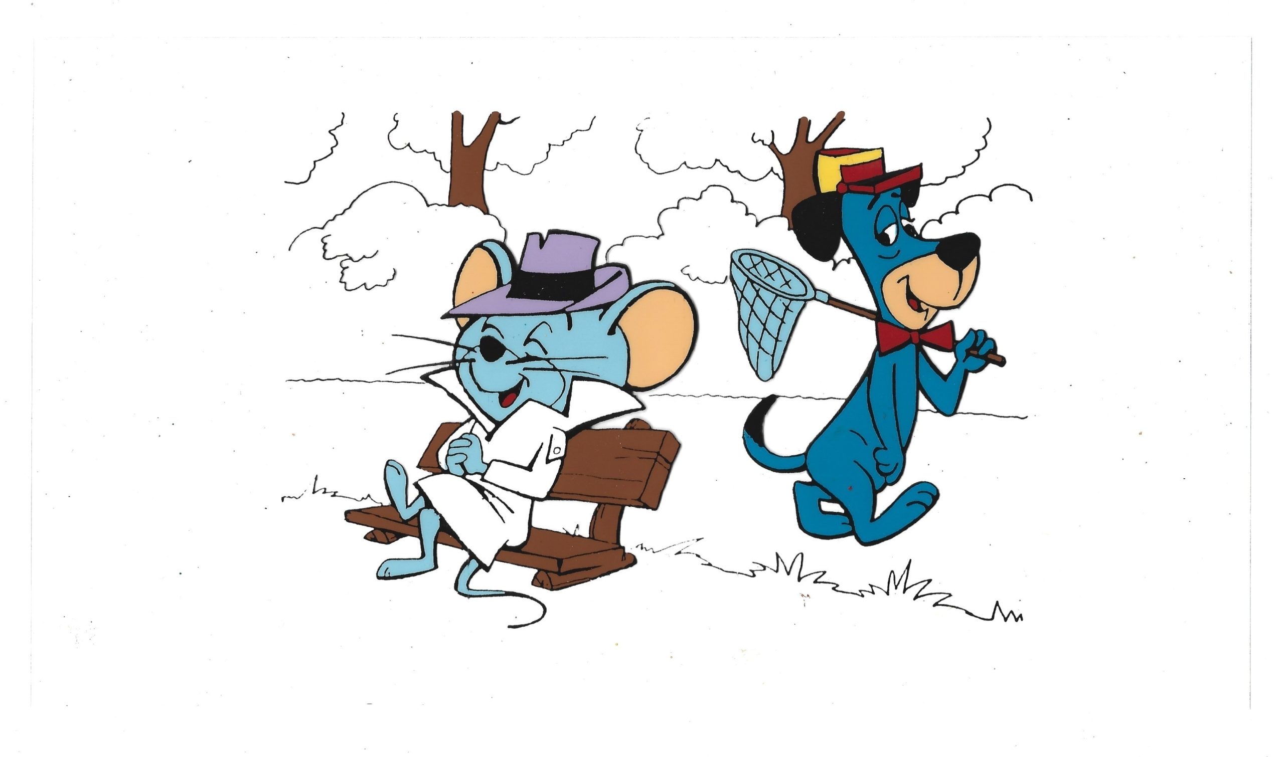 Folia animacyjna - Mysz Blabber oraz Pies Huckelberry