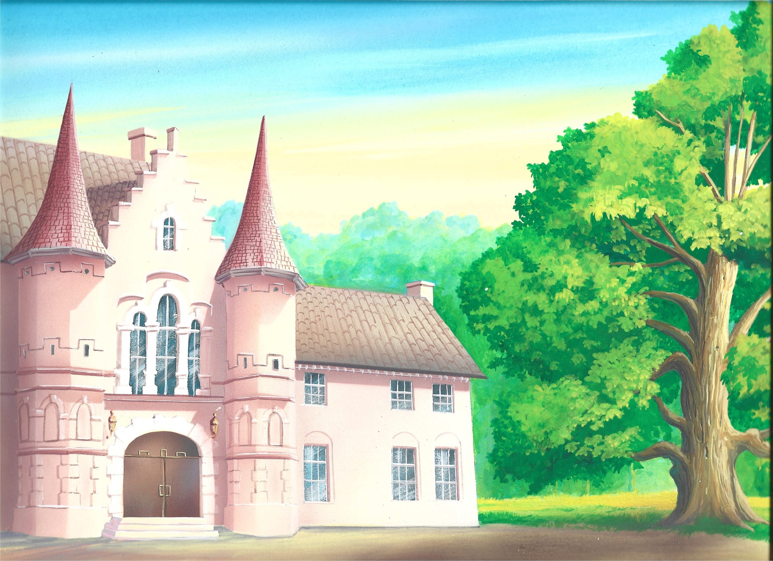 Tło animacyjne z bajki Hanna-Barbera