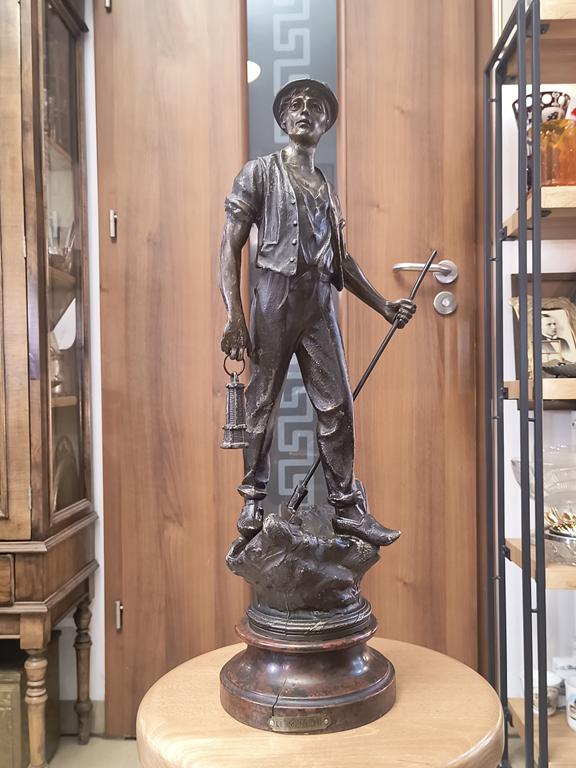 Duża figurka górnika - LE MINEUR