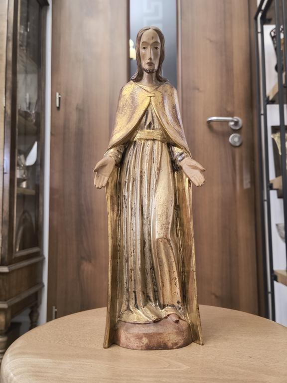 Drewniana figurka - Jezus Chrystus, XX w.