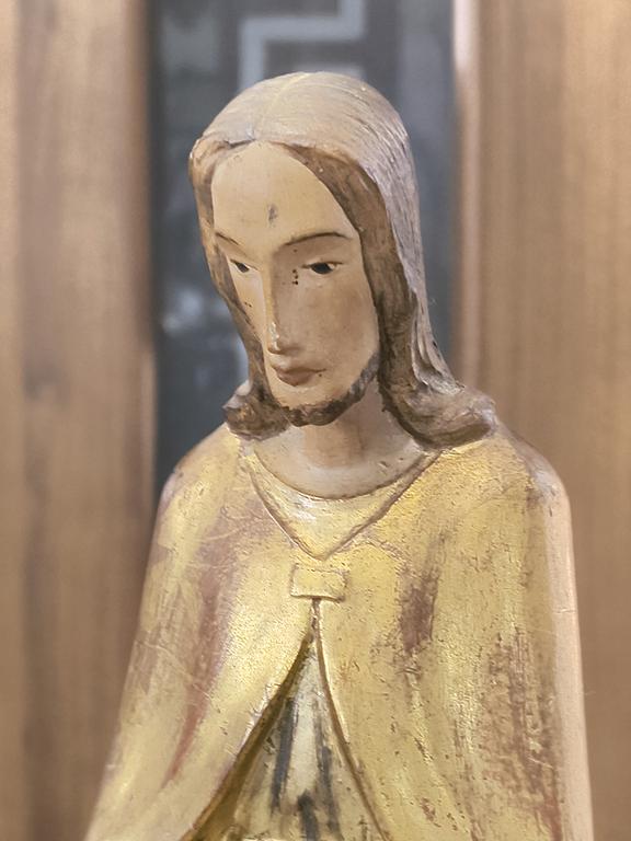 Drewniana figurka - Jezus Chrystus, XX w.