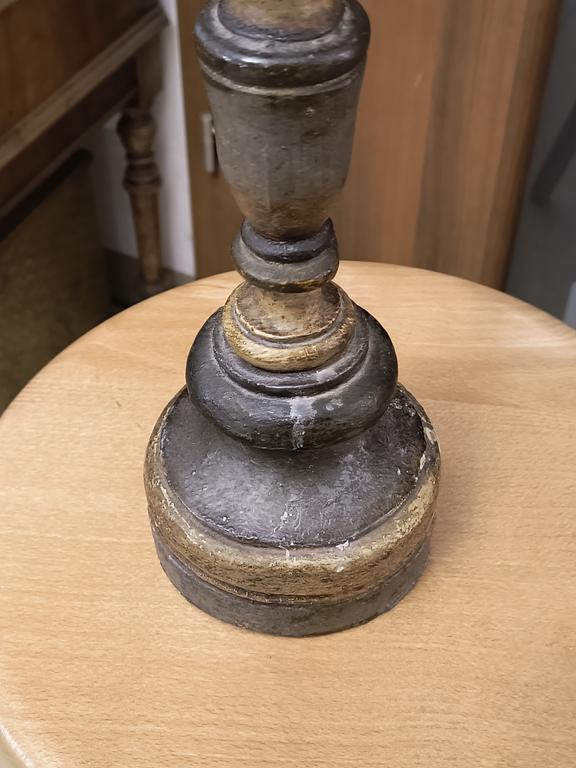 Świecznik drewniany, XVIII wiek