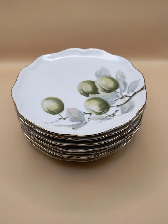 Zestaw talerzyków porcelanowych z owocami - Rosenthal Chrysantheme