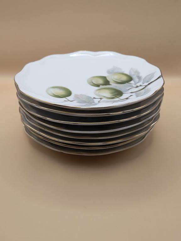 Zestaw talerzyków porcelanowych z owocami - Rosenthal Chrysantheme