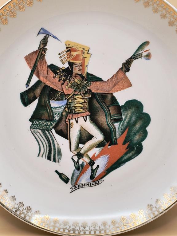 Patera porcelanowa "Taniec Zbójnicki" - według Zofii Stryjeńskiej