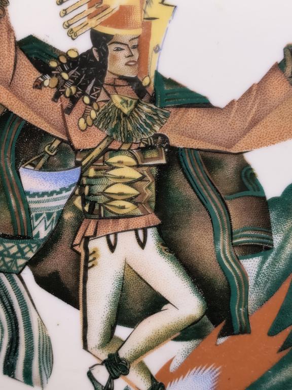 Patera porcelanowa "Taniec Zbójnicki" - według Zofii Stryjeńskiej