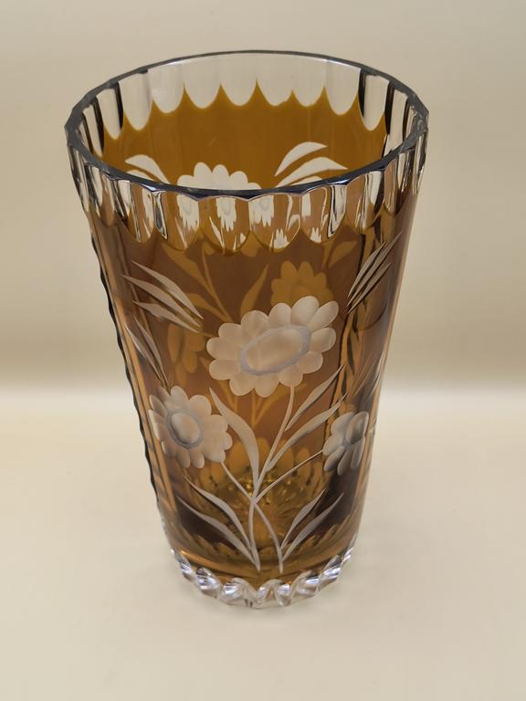 Wazon kryształowy - Huta Hortensja