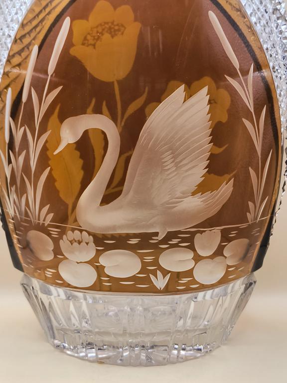 Duży wazon kryształowy - Huta Hortensja