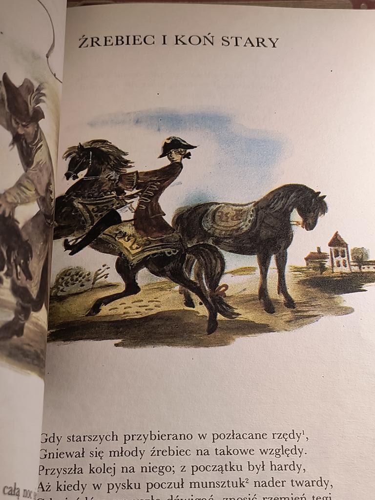 Książka "Bajki" Ignacy Krasicki, ilustracje Jan Marcin Szancer, 1988 r.