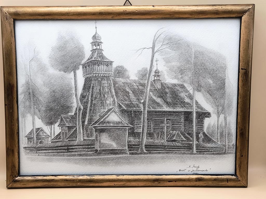 Obraz - M. Świerk "Kościół w Jawiszowicach", 2006 r.