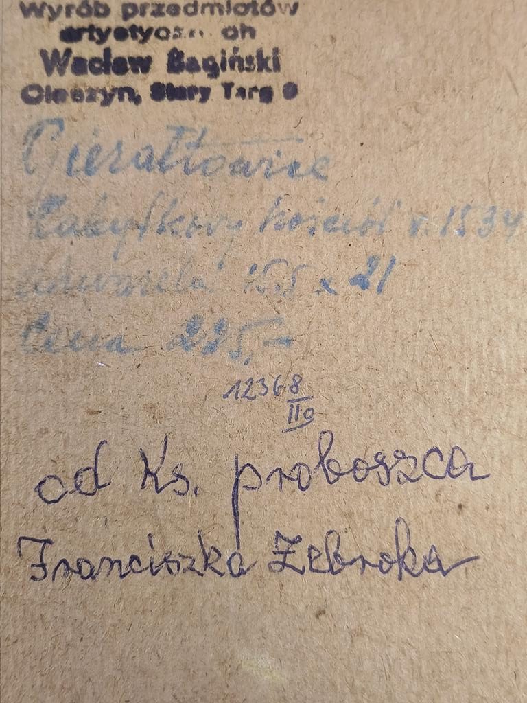 Obraz - Gierałtowice-zabytkowy drewniany kościół - B. Heczko, 1967 r.