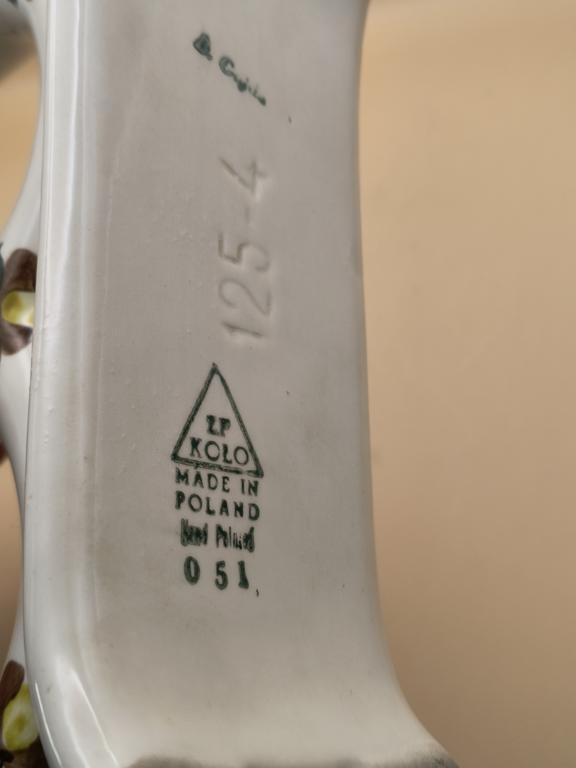 Świecznik na 3 świece - fajans - ZF KOŁO