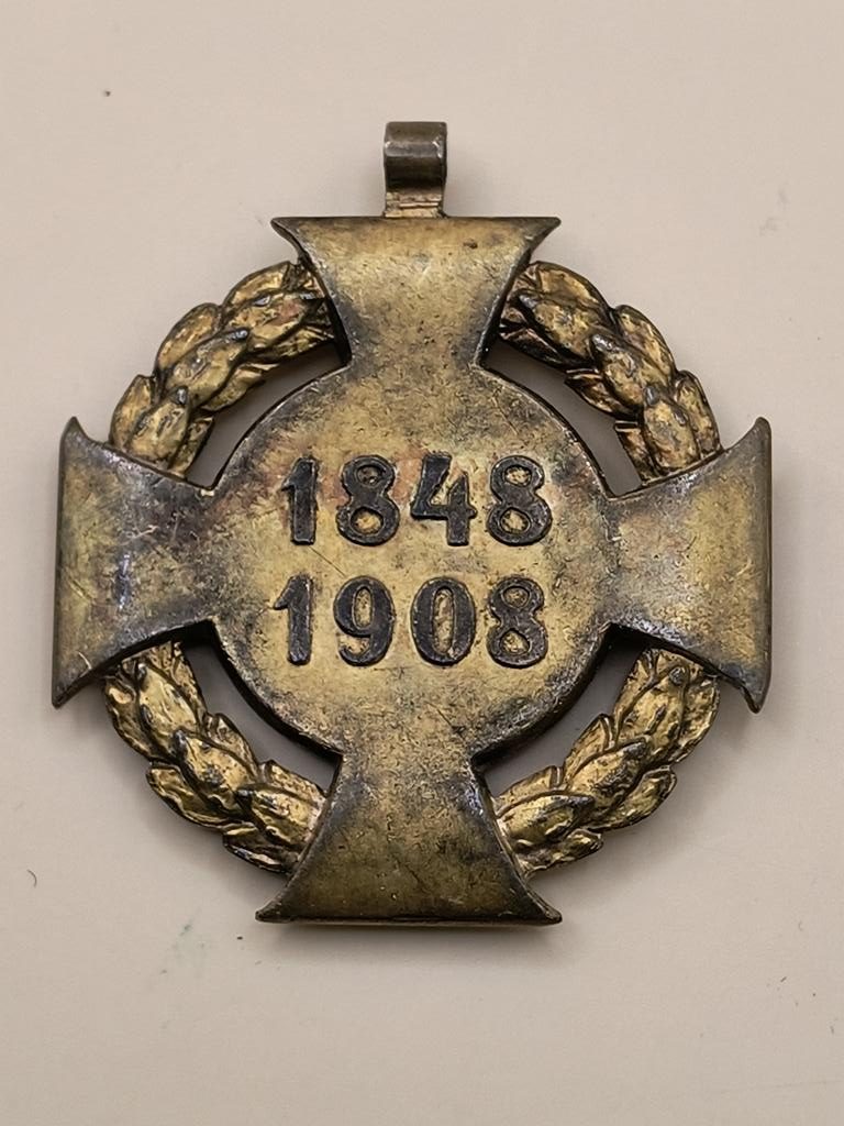 Krzyż Jubileuszowy - Franciszek Józef 1848-1908 - Austro-Węgry