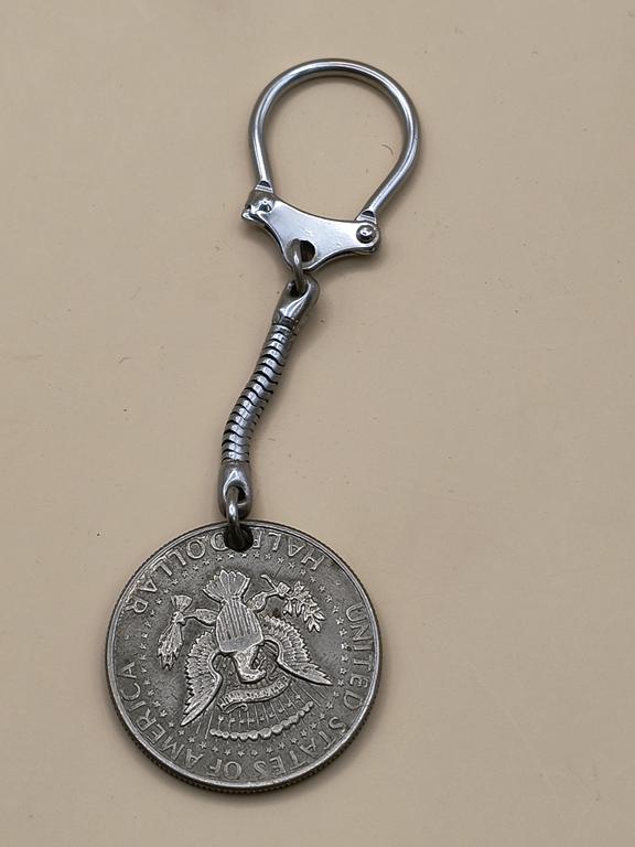Brelok z monetą HALF DOLLAR USA / LIBERTY 1971