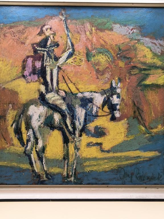 Obraz olejny "Don Kichot" - Ignacy Bieniek