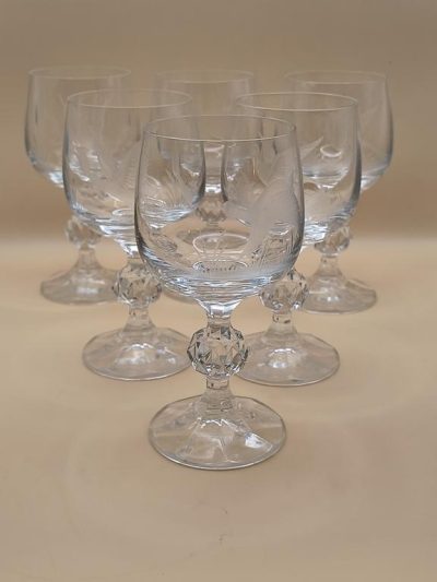Zestaw kieliszków kryształowych BOHEMIA - nieużywane