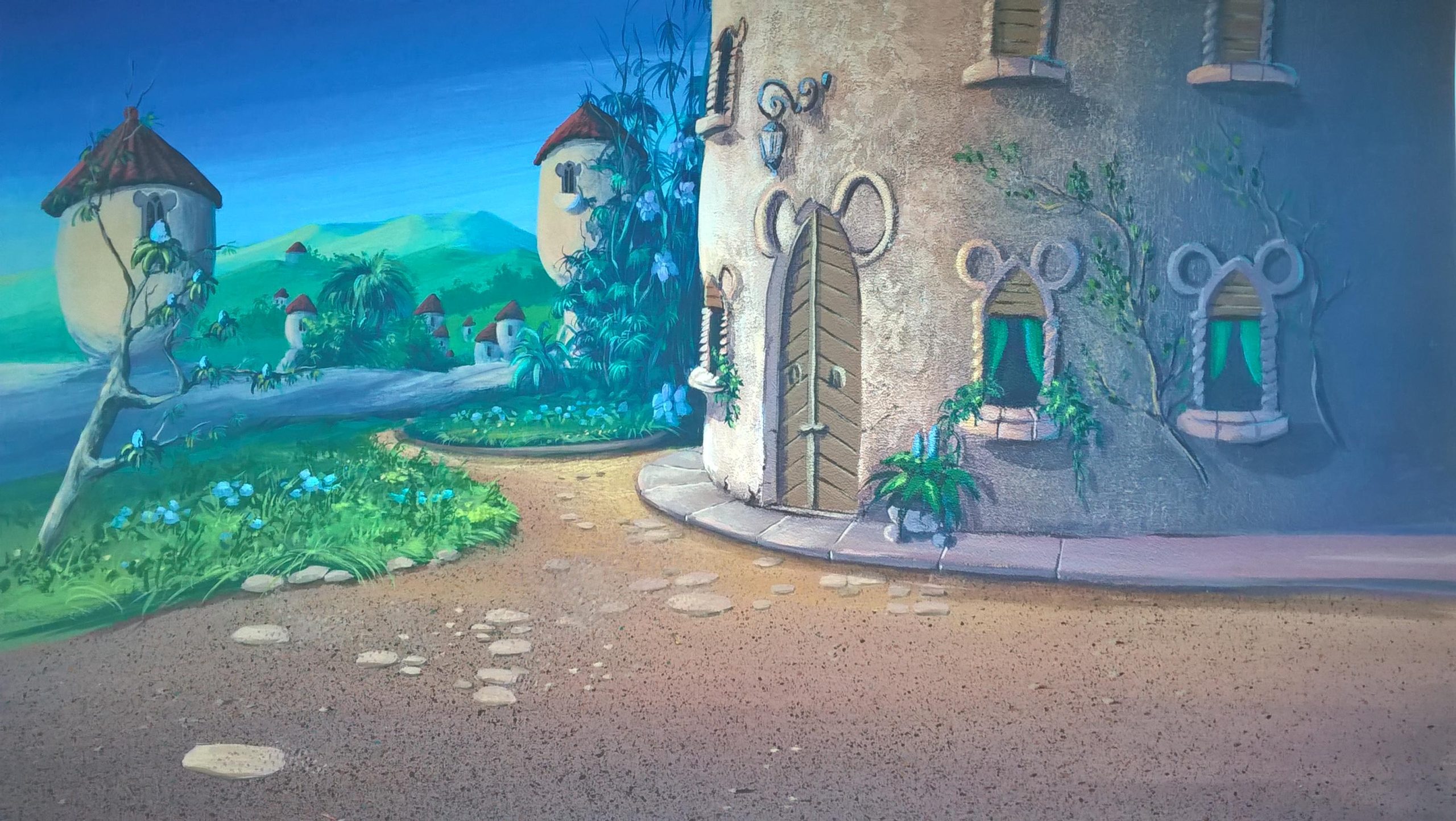 Tło animacyjne z bajki HANNA-BARBERA – Studio Filmów Rysunkowych