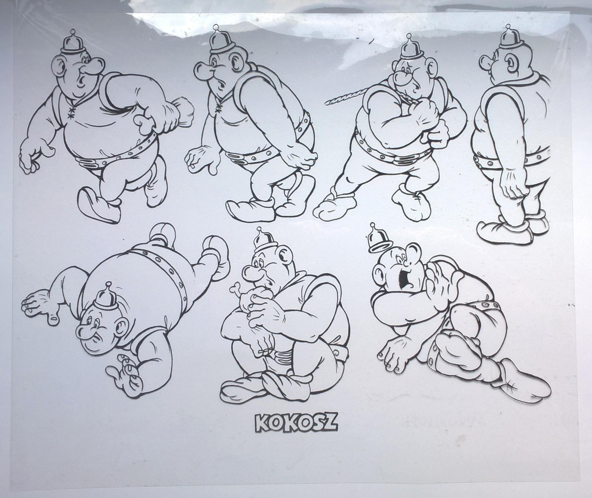 Folia animacyjna z bajki „Kajko i Kokosz” – KOKOSZ