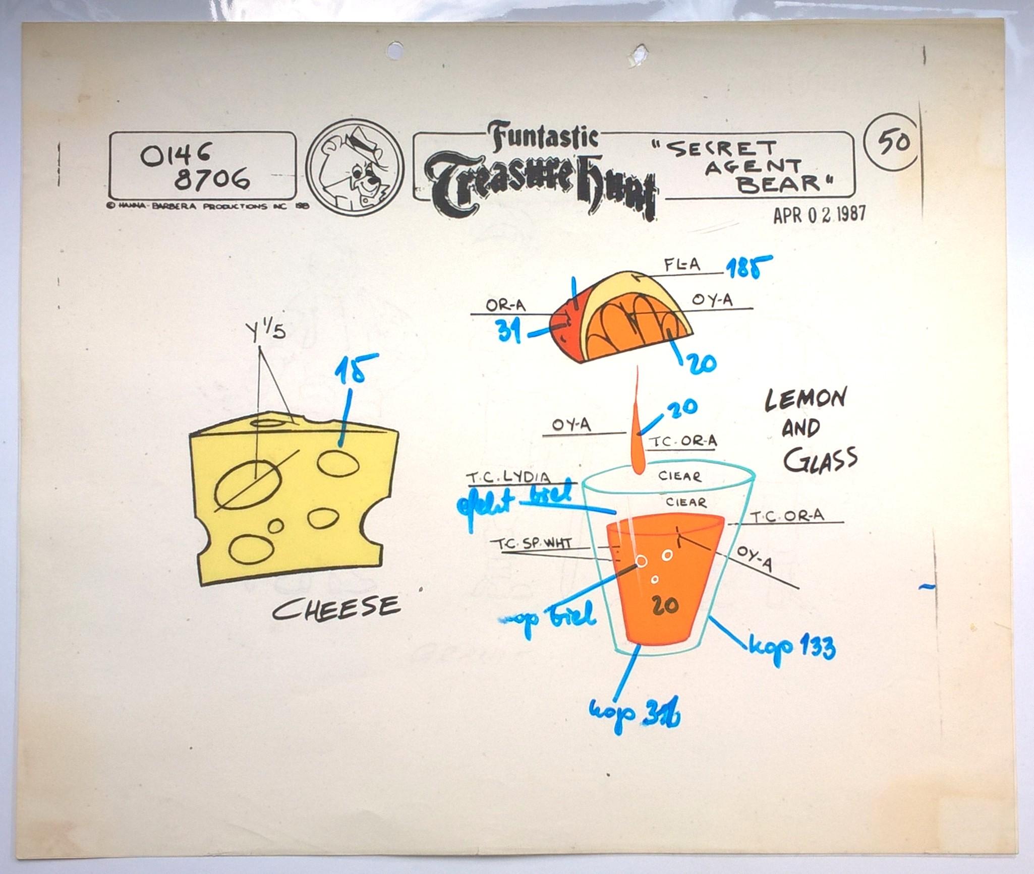 Folia animacyjna z bajki „MIŚ YOGI – Funtastic Treasure Hunt – Secret Agent Bear” – Hanna-Barbera, 1987 r. (50)