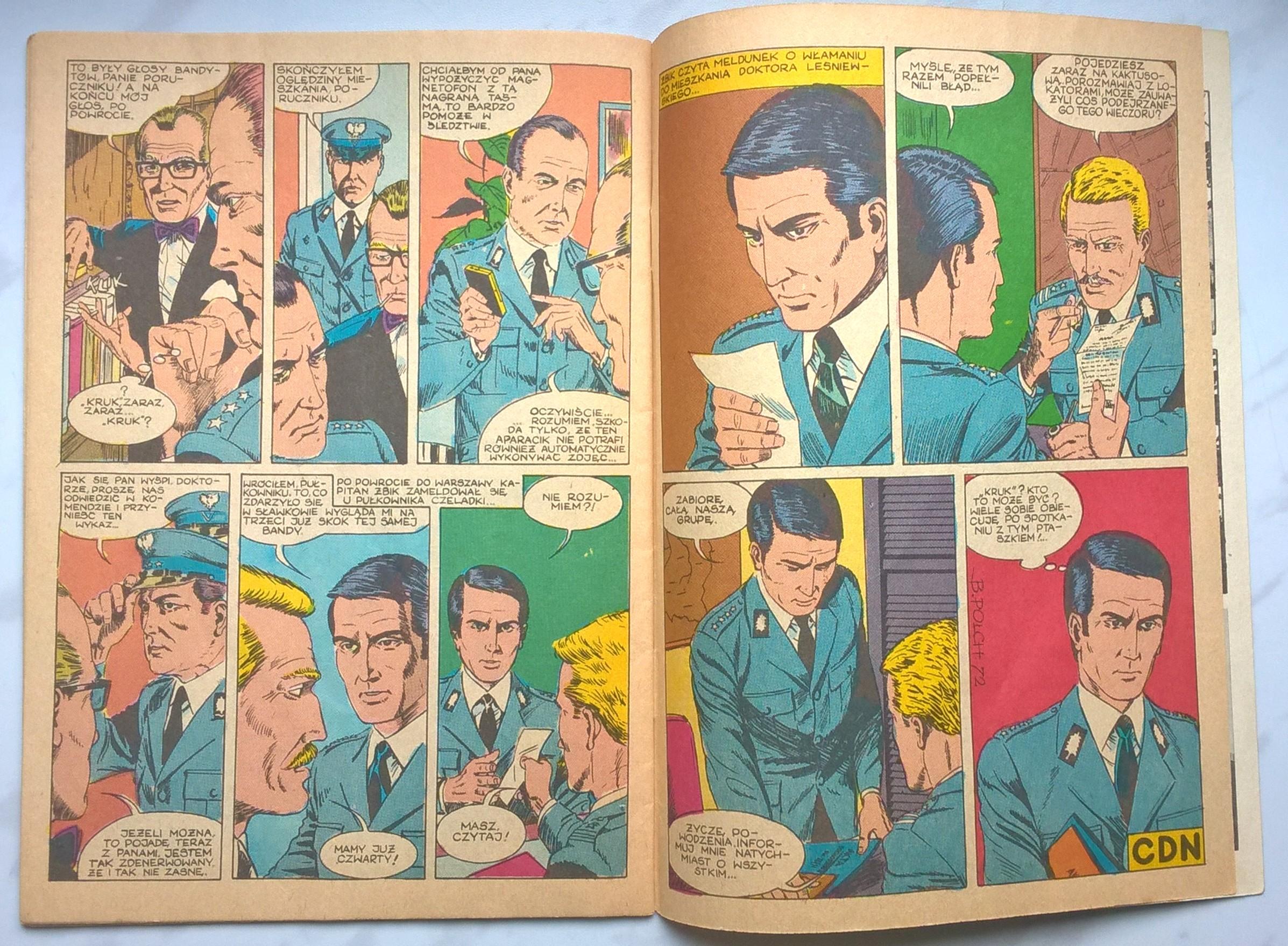 Komiks "KAPITAN ŻBIK - Wąż z rubinowym oczkiem, cz. II", 1980 r.