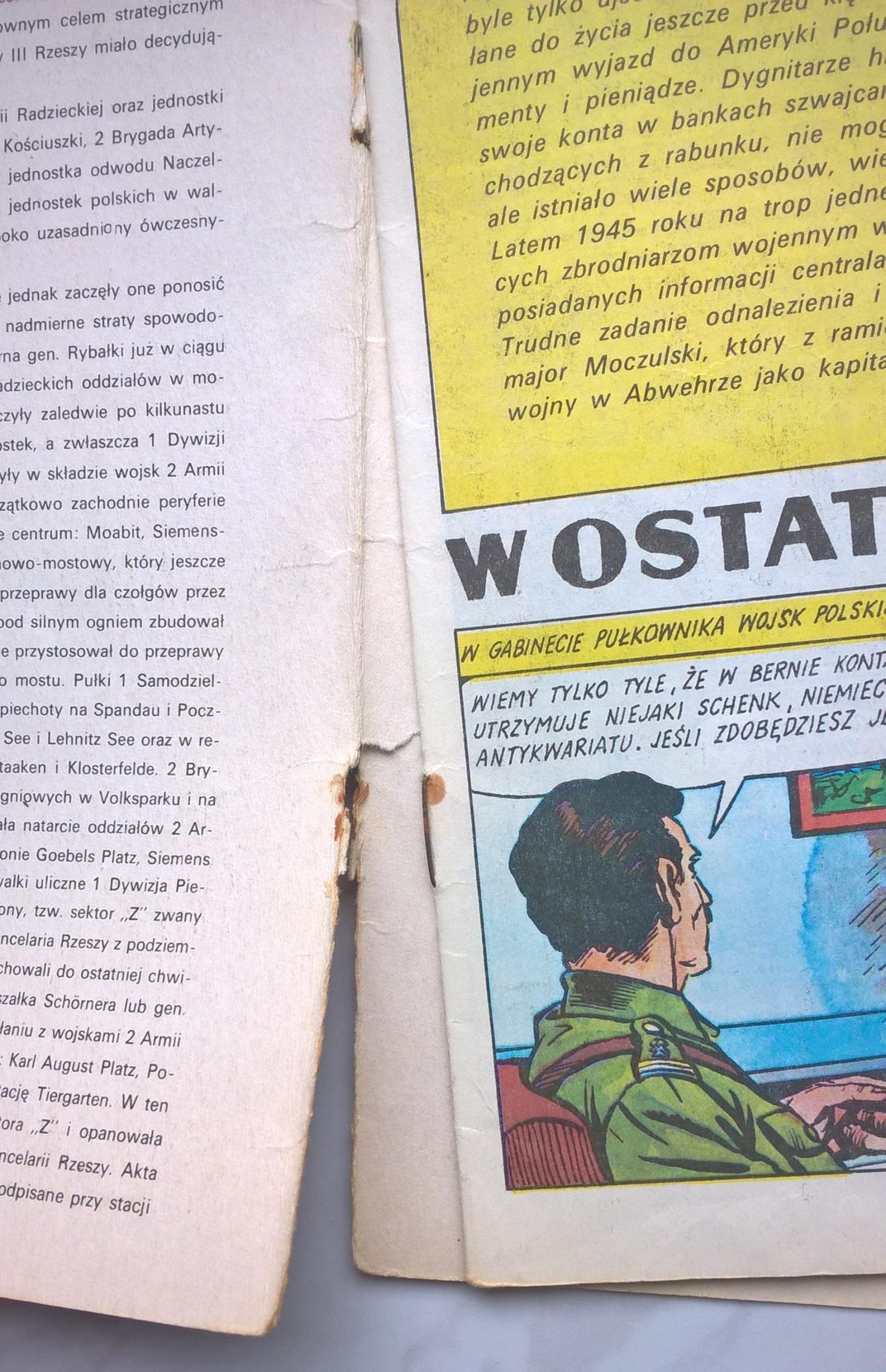 Komiks "KAPITAN KLOS - W ostatniej chwili", Nr 20