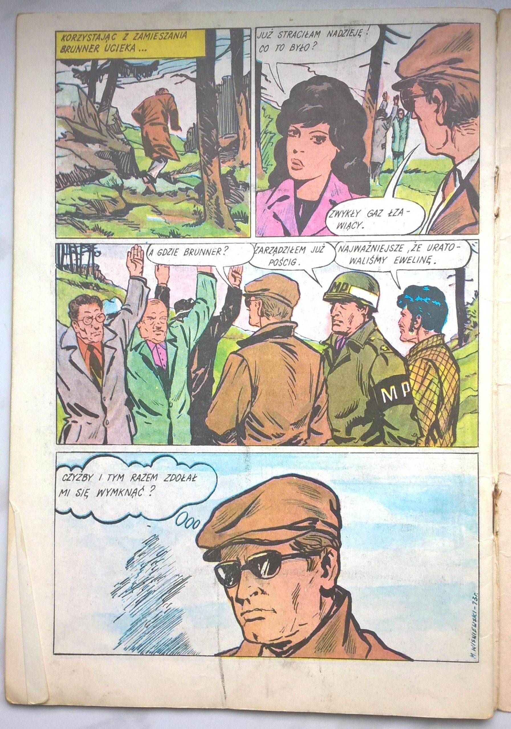 Komiks "KAPITAN KLOS - W ostatniej chwili", Nr 20