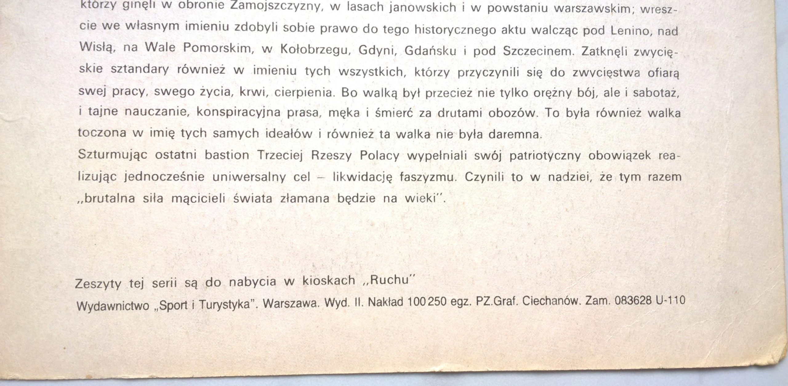 Komiks "KAPITAN KLOS - W ostatniej chwili", Nr 20