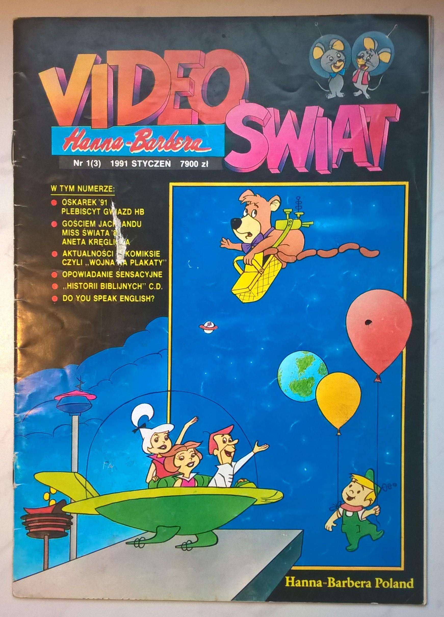 Czasopismo VIDEO ŚWIAT Hanna-Barbera – Nr 1, 1991 r.