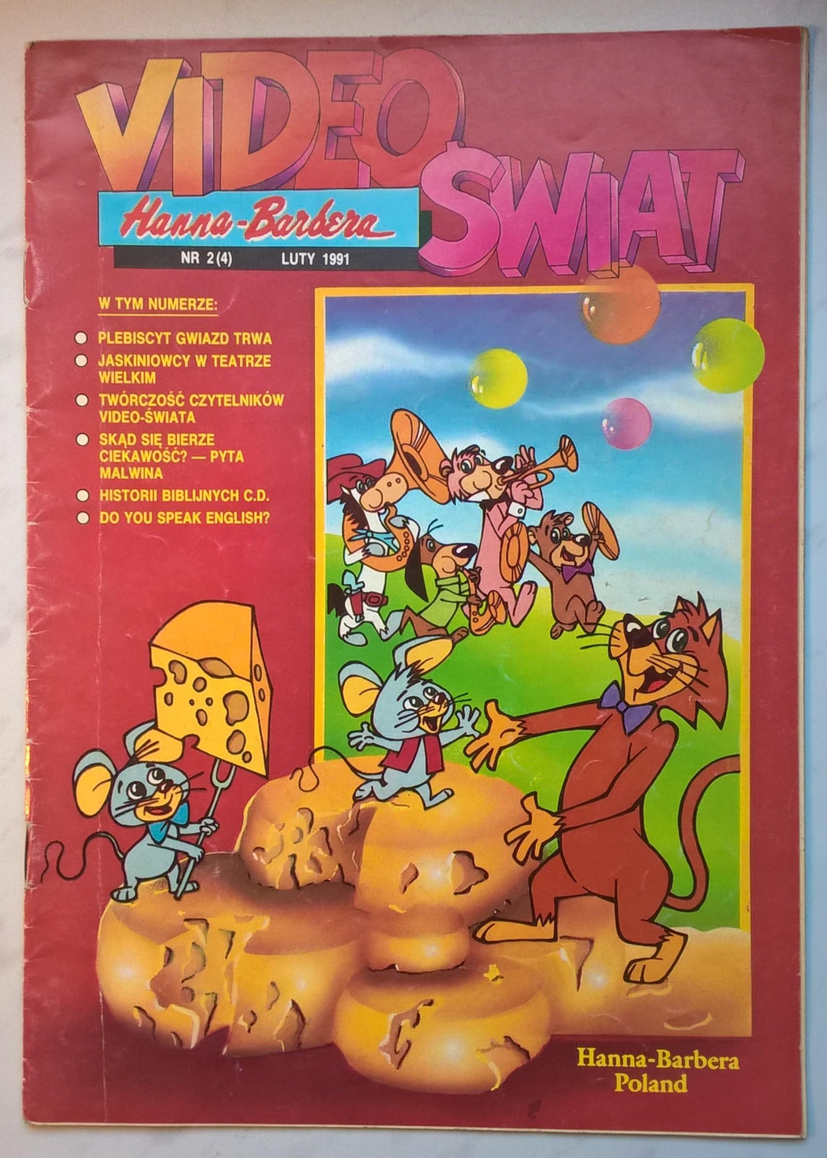 Czasopismo VIDEO ŚWIAT Hanna-Barbera – Nr 2, 1991 r.