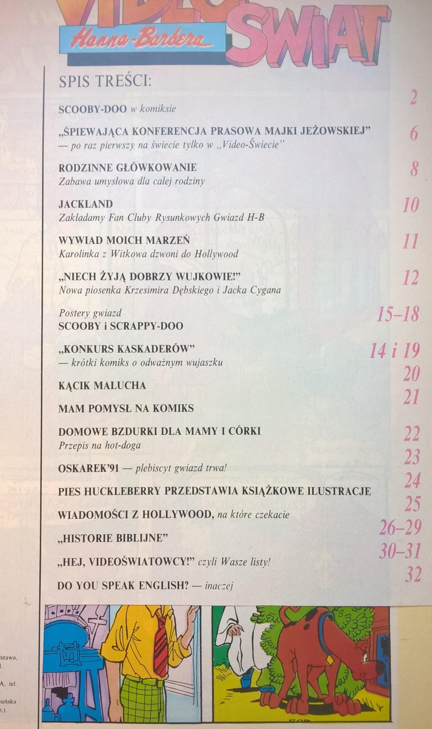 Czasopismo VIDEO ŚWIAT Hanna-Barbera – Nr 3, 1991 r.