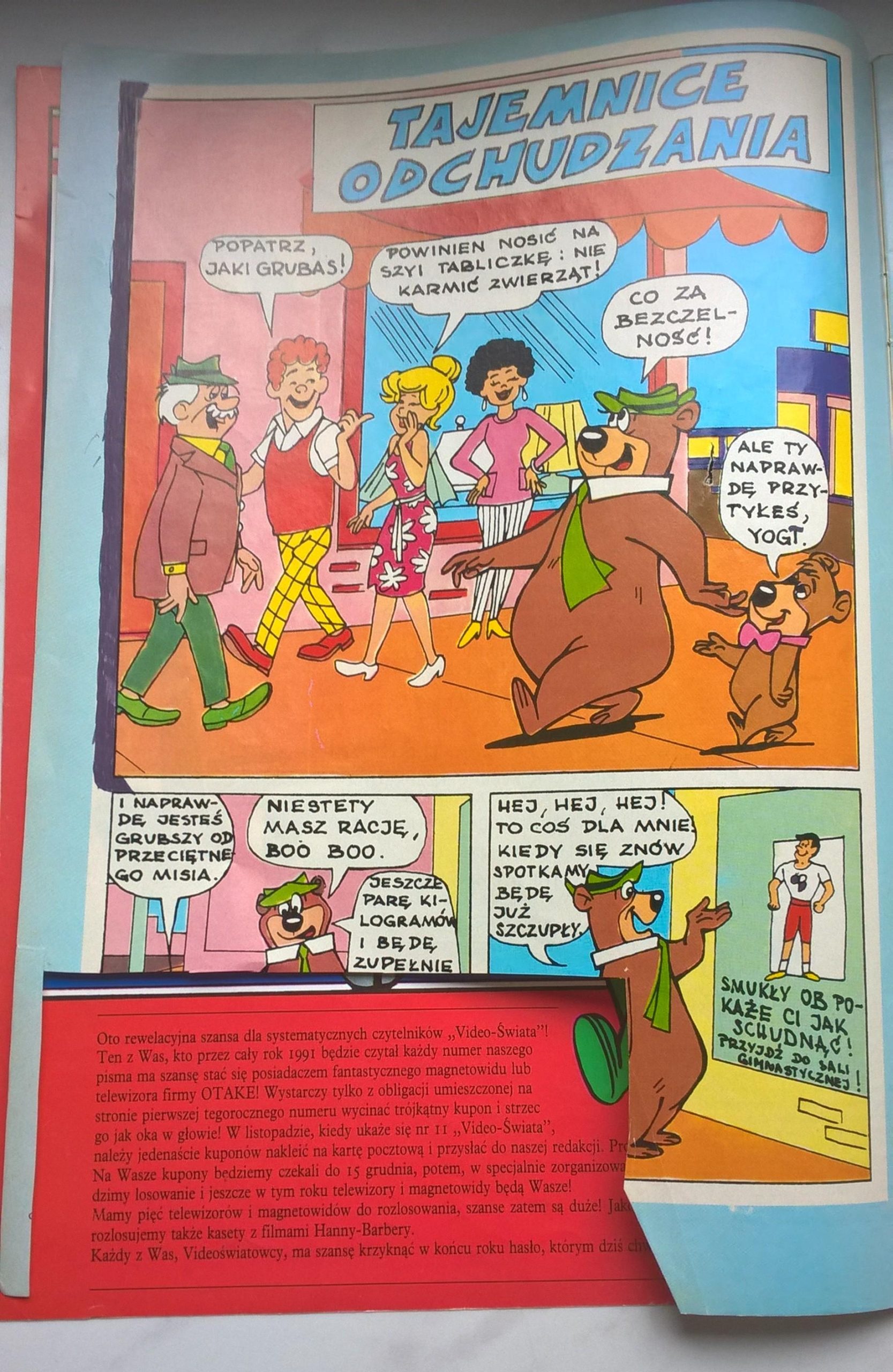 Czasopismo VIDEO ŚWIAT Hanna-Barbera – Nr 1, 1991 r.