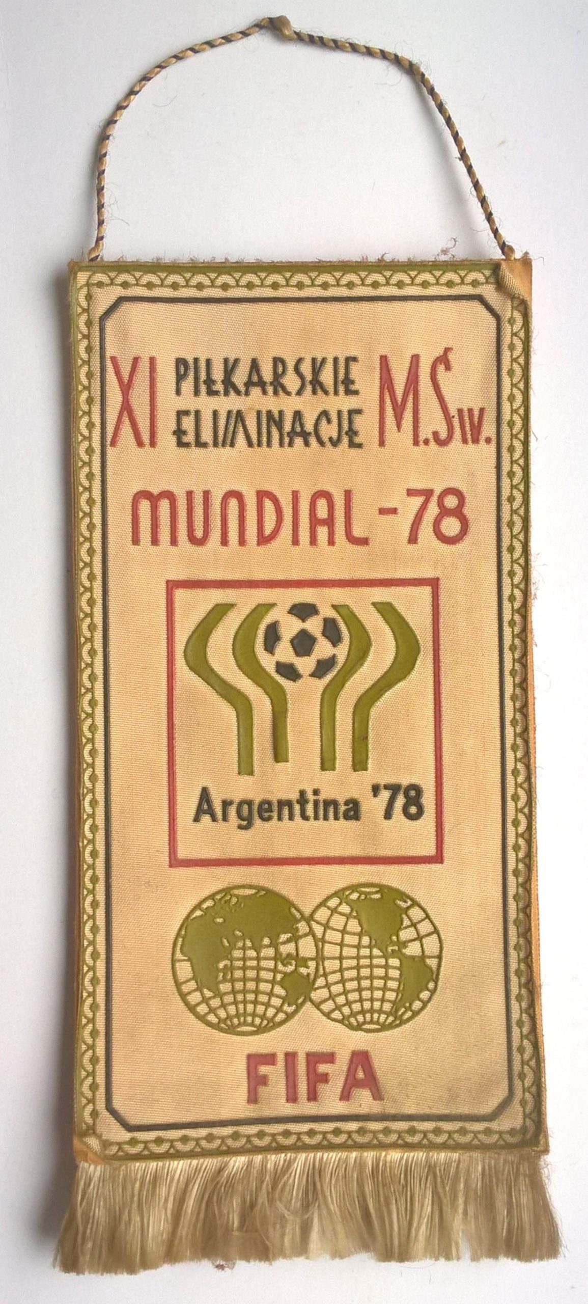 Proporczyk - XI Piłkarskie Eliminacje M. Św. - MUNDIAL-Argentina '78 - FIFA