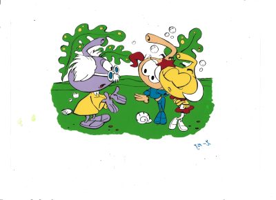 Folia animacyjna celuloidowa z kreskówki HANNA-BARBERA "The Snorks"