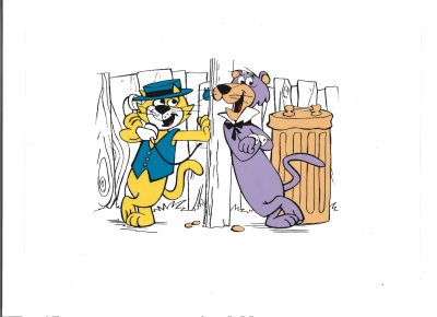 Folia animacyjna z postaciami z kreskówek HANNA-BARBERA - Top Cat oraz Snagglepuss