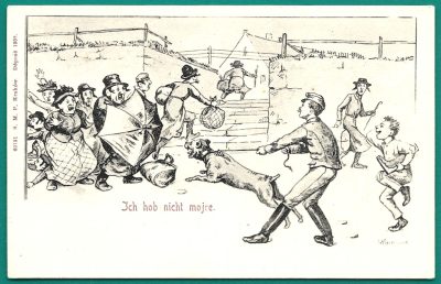 Pocztówka - Ich hob nicht mojre, 1902 r. - polscy Żydzi