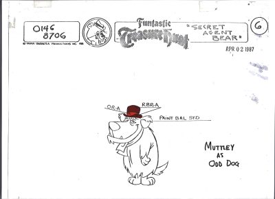 Folia animacyjna z kreskówki Hanna-Barbera - MIŚ YOGI - MUTTLEY AS ODD DOG - Muttley jako dziwy pies (6)