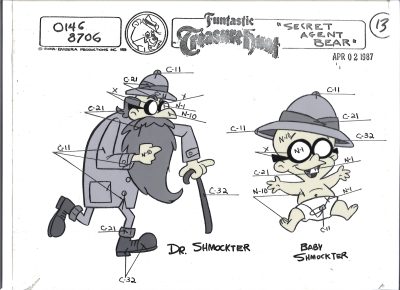 Folia animacyjna z kreskówki Hanna-Barbera – MIŚ YOGI – DR. SHMOCKTER i BABY SHMOCKTER (13)