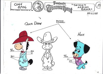 Folia animacyjna z kreskówki Hanna-Barbera – MIŚ YOGI – QUICK DRAW i HUCK (19)