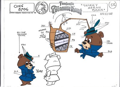 Folia animacyjna z kreskówki Hanna-Barbera – MIŚ YOGI (22)