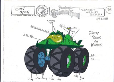 Folia animacyjna z kreskówki Hanna-Barbera – MIŚ YOGI – DIRTY TRICKS ON WHEELS - Brudne sztuki na kołach (35)