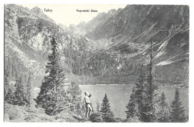 Pocztówka - TATRY. Popradzki Staw