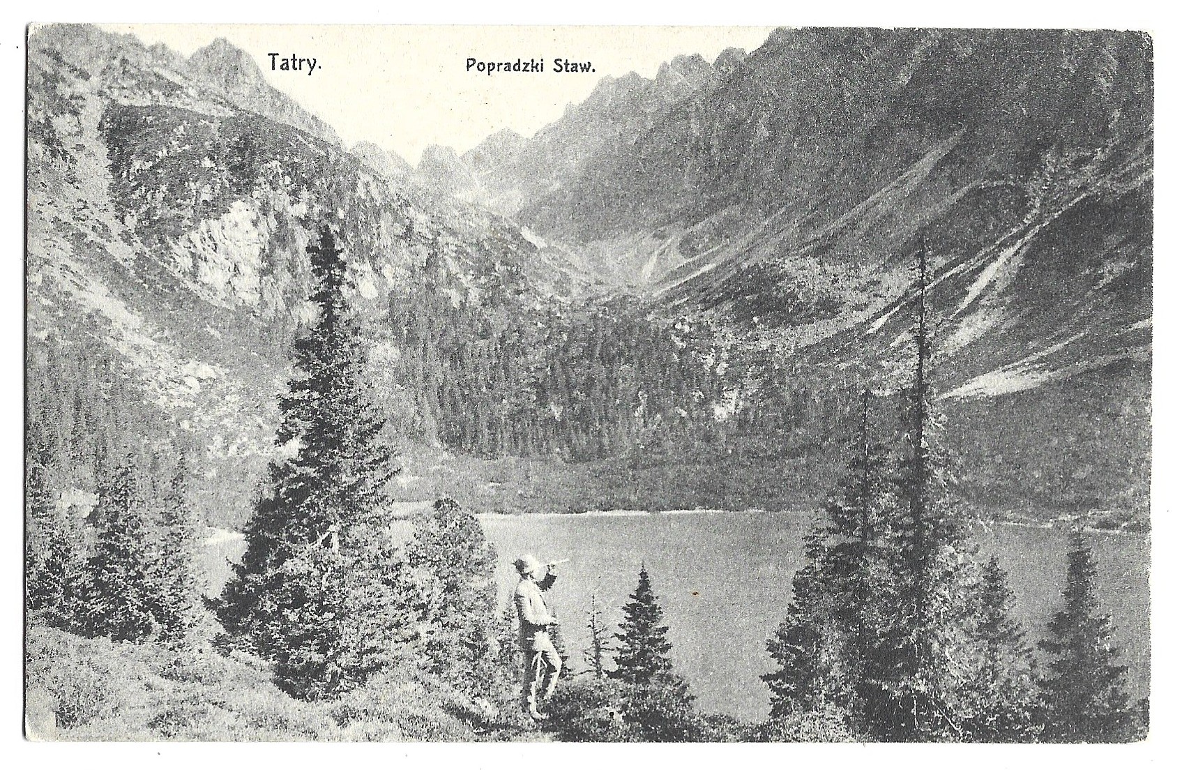 Pocztówka - TATRY. Popradzki Staw