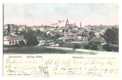 Pocztówka - WIELICZKA. Ogólny widok - Totalansicht - 1903 r.
