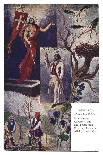 Pocztówka patriotyczno-religijna - Wesołego Alleluja!