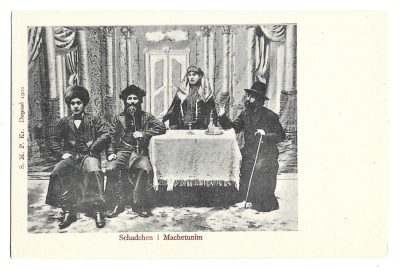 Pocztówka - Schadchen i Machetunim, 1902 r.