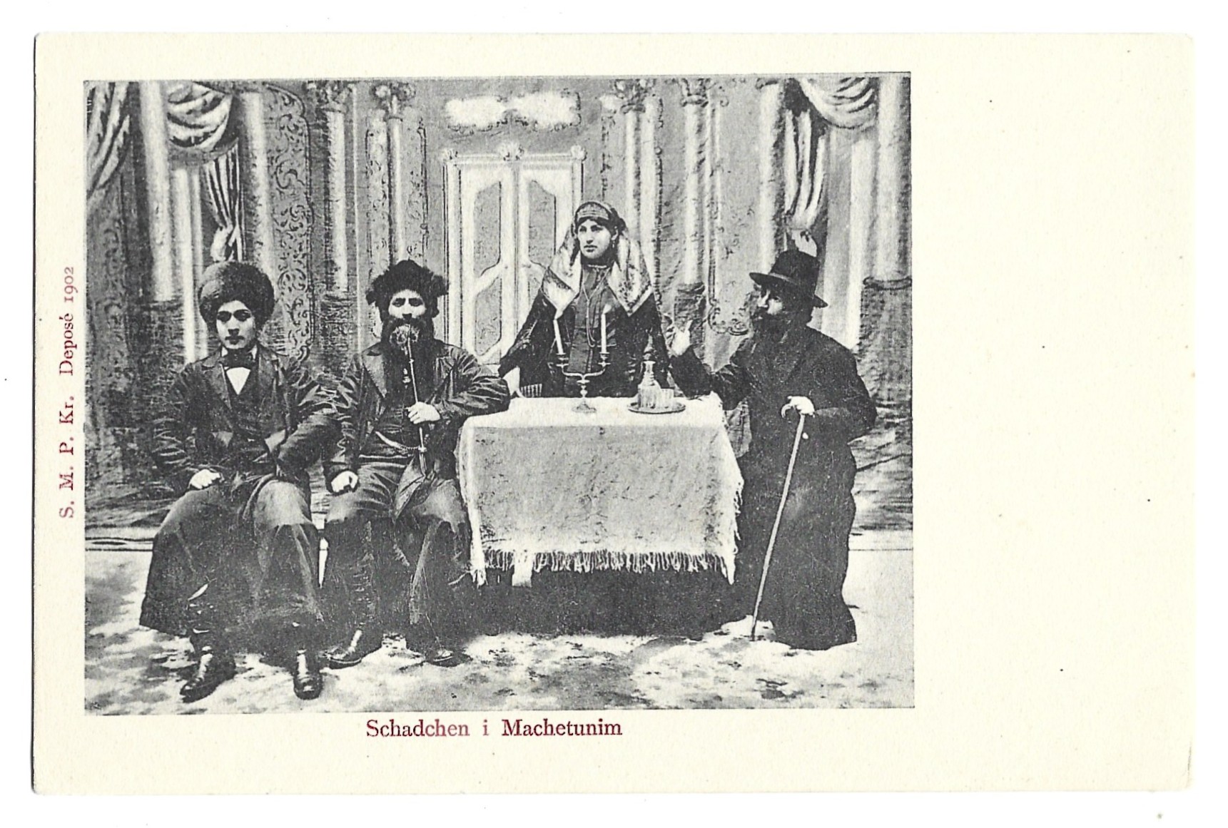 Pocztówka - Schadchen i Machetunim, 1902 r.