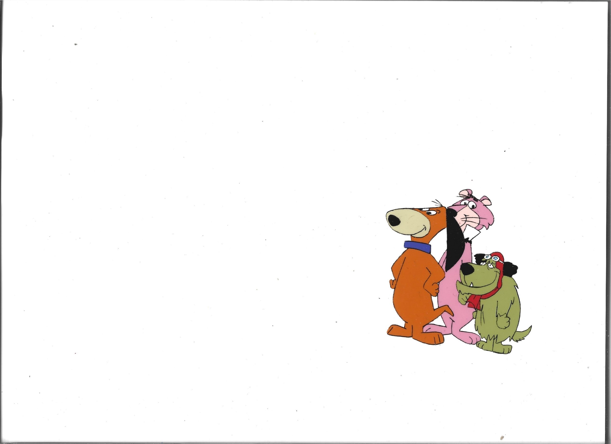 Folia animacyjna z postaciami z bajek Hanna-Barbera – DOGGIE DADDY, SNAGGLEPUSS i MUTTLEY