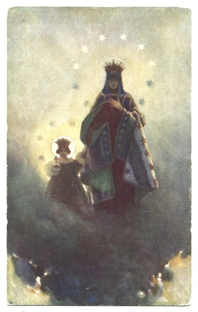 Pocztówka - P. Stachiewicz "Legenda o Matce Boskiej"